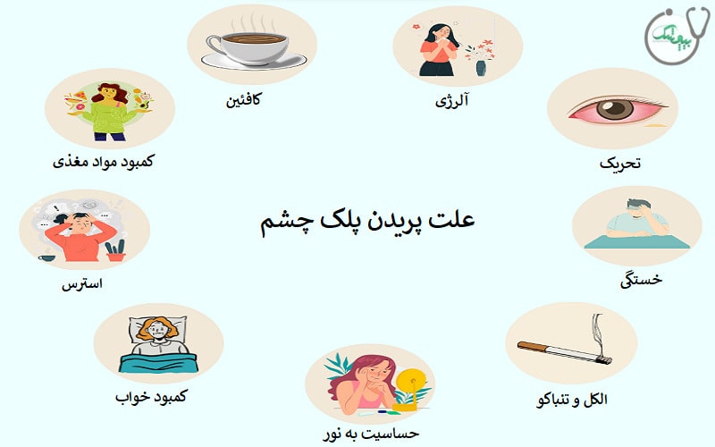پریدن پلک نشانه چیست