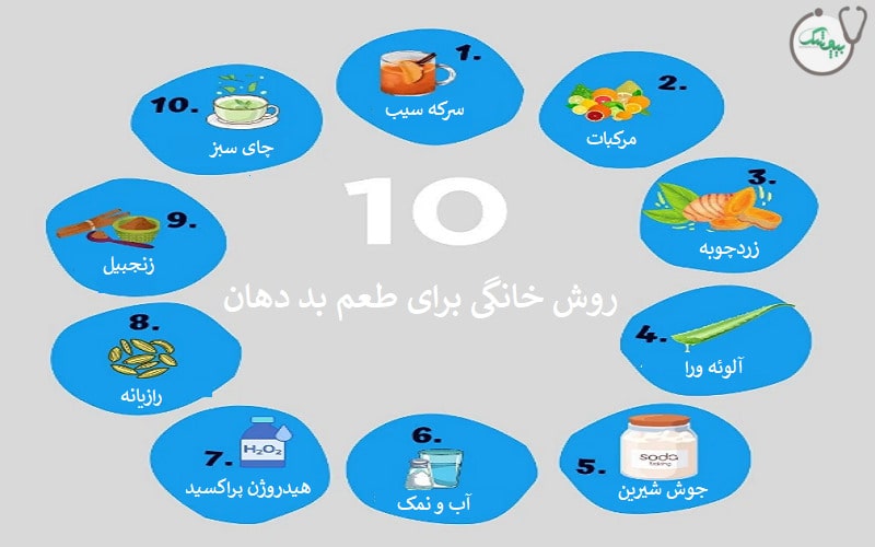درمان خانگی بد مزه شدن دهان