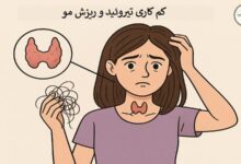 کم کاری تیروئید و ریزش مو
