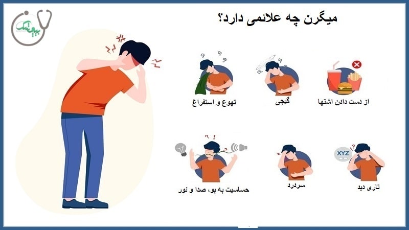 علائم میگرن