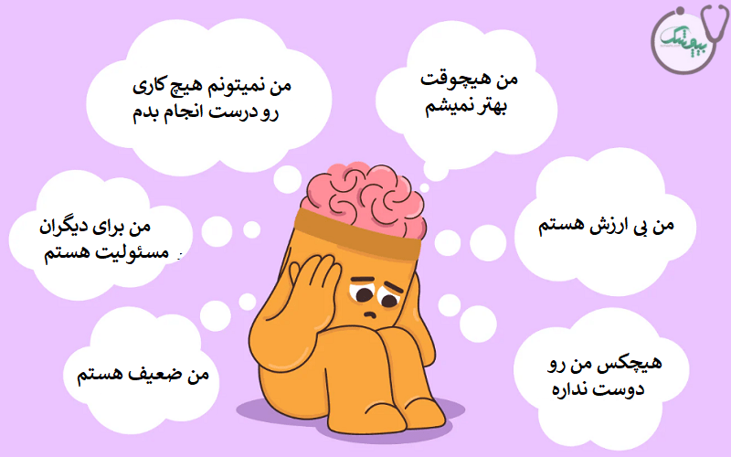 نمونه افکار منفی