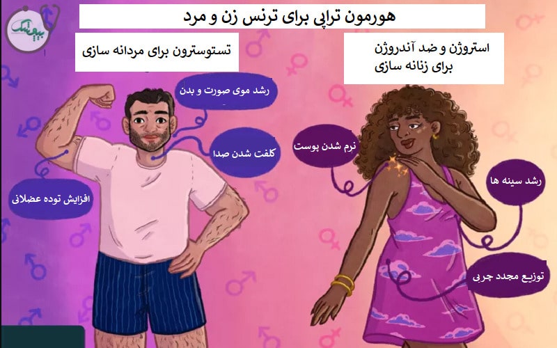 هورمون درمانی ترنس ها